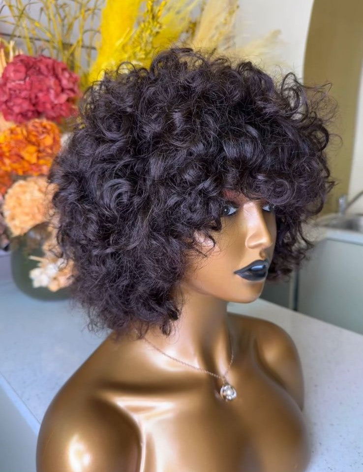 Curly Ringlet Wig Short Wig