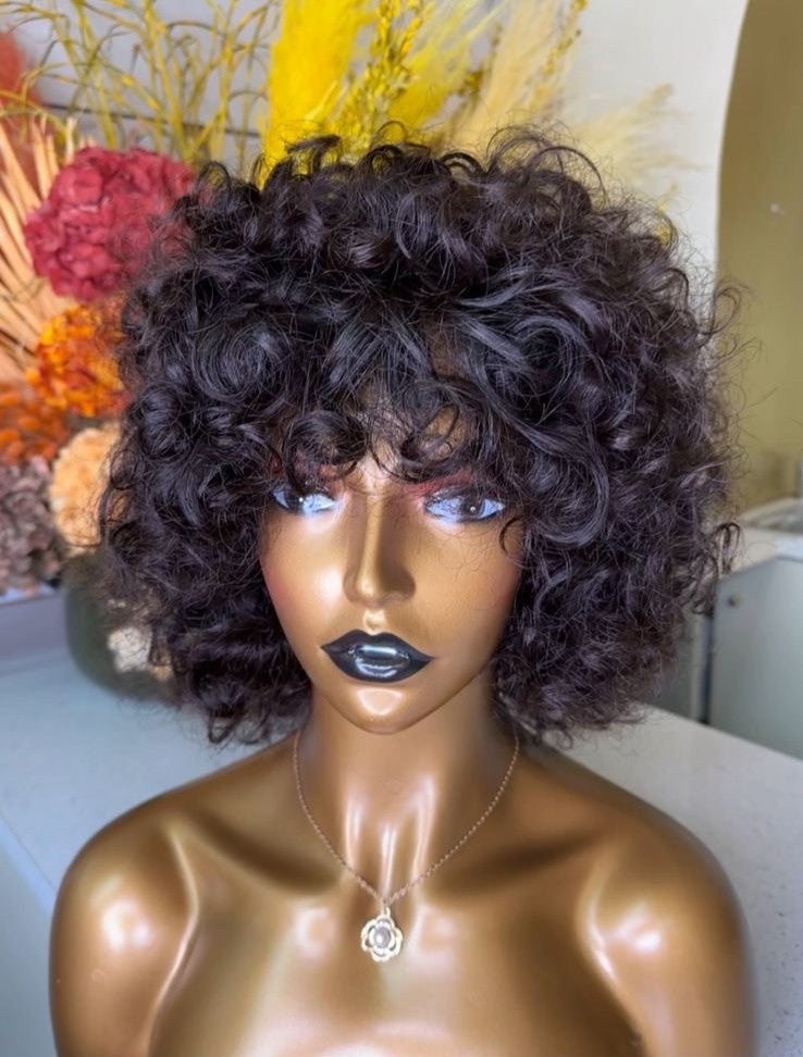 Curly Ringlet Wig Short Wig