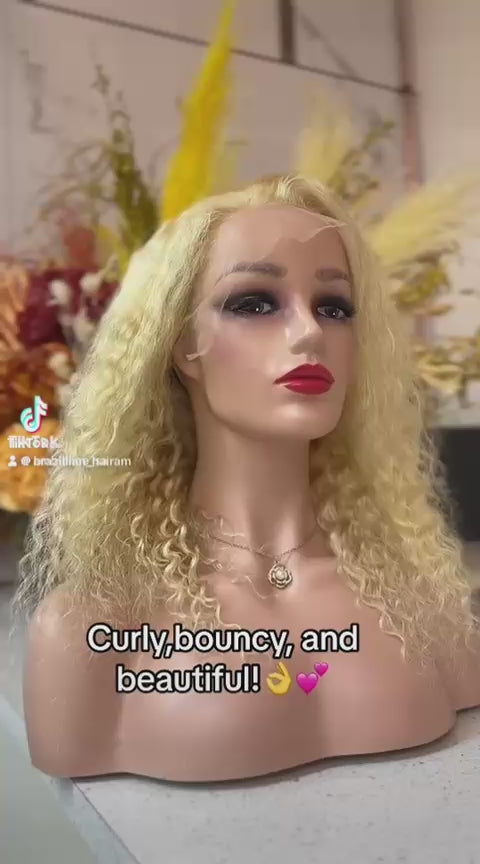 Blond Bouncy Curls